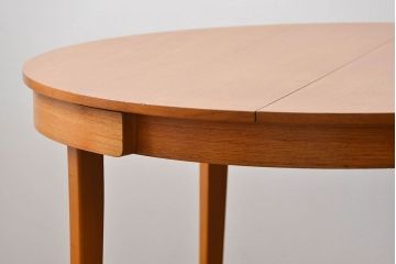 ヴィンテージ家具　北欧ビンテージ　丸型エクステンションテーブル