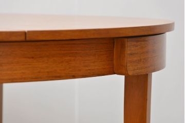 ヴィンテージ家具　北欧ビンテージ　丸型エクステンションテーブル