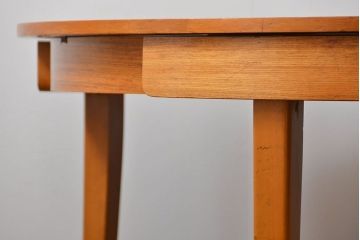 ヴィンテージ家具　北欧ビンテージ　丸型エクステンションテーブル