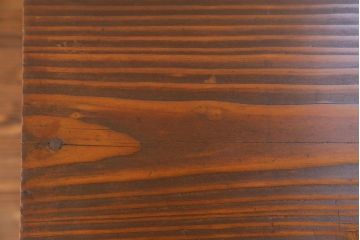 アンティーク家具　アンティーク モールガラス入り!小振りなサイドテーブル(3)(収納棚)