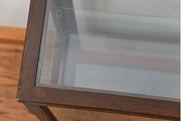 アンティーク家具　アンティーク 小振りな縦型ガラスケース(ショーケース)　