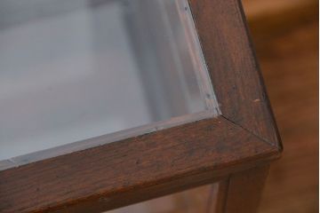 アンティーク家具　アンティーク 小振りな縦型ガラスケース(ショーケース)　