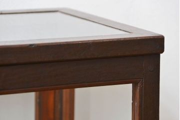 アンティーク家具　アンティーク 小振りな縦型ガラスケース(ショーケース)　