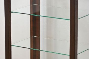 アンティーク家具　アンティーク 小振りな縦型ガラスケース(ショーケース)　