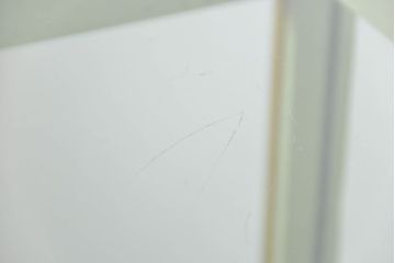 アンティーク家具　アンティークペイント!シンプルなガラスケース(ショーケース)