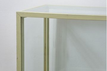 アンティーク家具　アンティークペイント!シンプルなガラスケース(ショーケース)