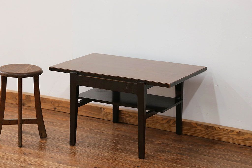 レトロ家具　昭和レトロ 1960年頃 天板デコラ板 センターテーブル