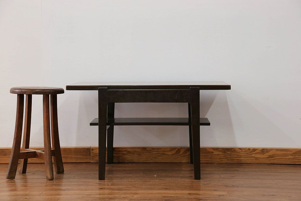 レトロ家具　昭和レトロ 1960年頃 天板デコラ板 センターテーブル