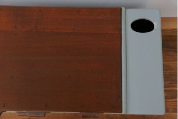 アンティーク家具　アンティークペイント 上蓋付き 5杯小引き出し