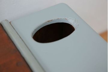 アンティーク家具　アンティークペイント 上蓋付き 5杯小引き出し