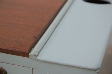 アンティーク家具　アンティークペイント 上蓋付き 5杯小引き出し