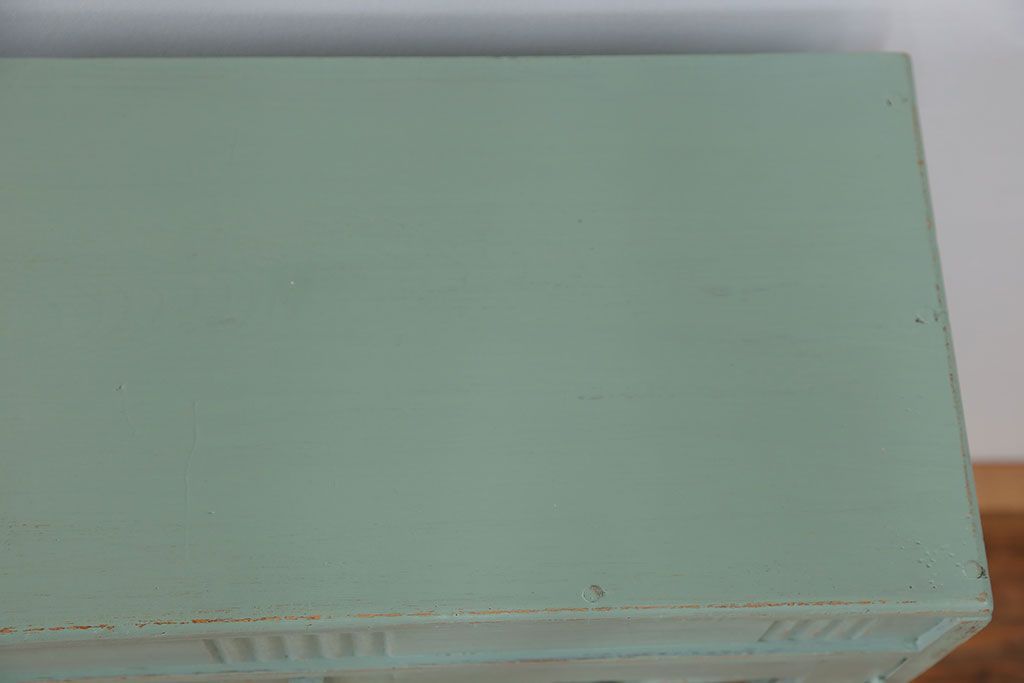 アンティーク家具　アンティークペイント 小振りなブックケース(本箱、収納棚)