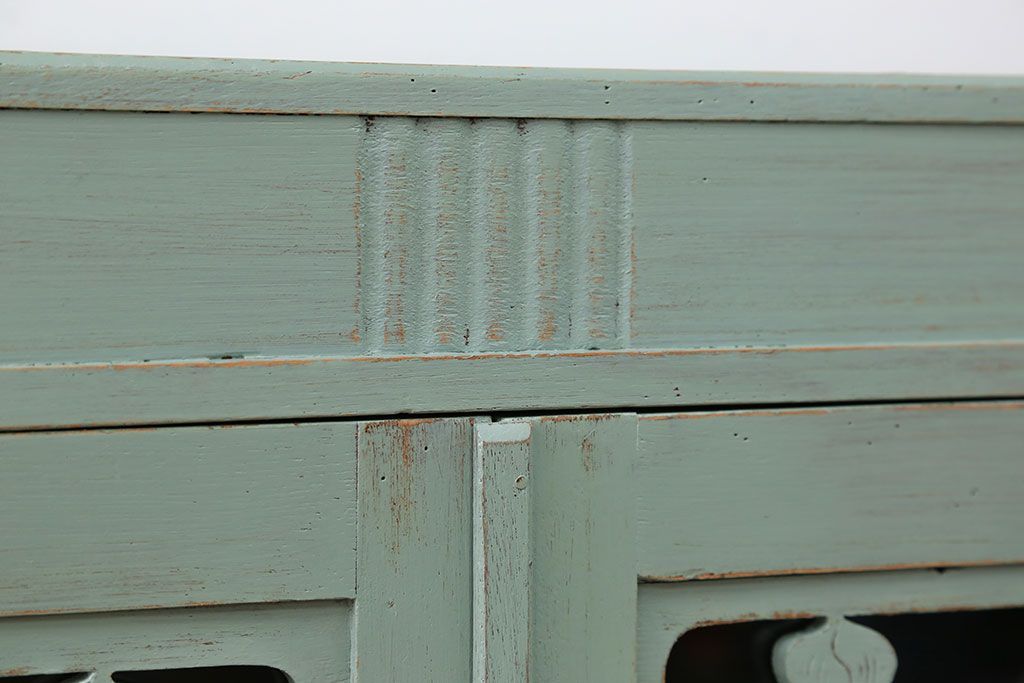 アンティーク家具　アンティークペイント 小振りなブックケース(本箱、収納棚)