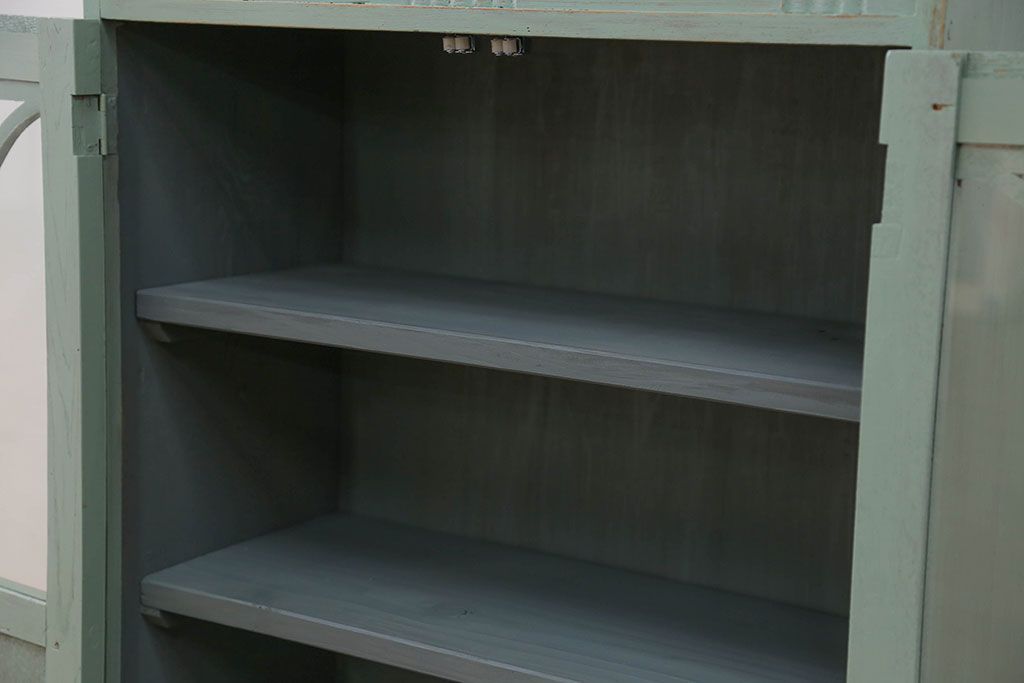 アンティーク家具　アンティークペイント 小振りなブックケース(本箱、収納棚)