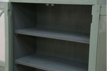 アンティーク家具　アンティークペイント 小振りなブックケース(本箱、収納棚)