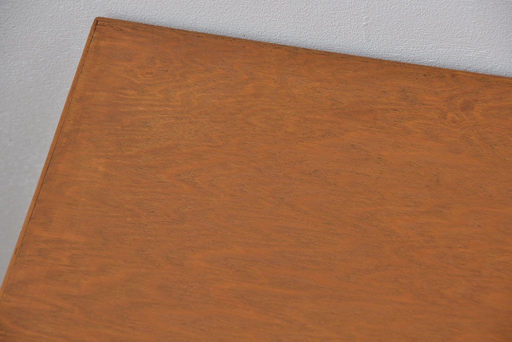 レトロ家具　昭和レトロ シンプルな片袖机(作業台、テーブル)