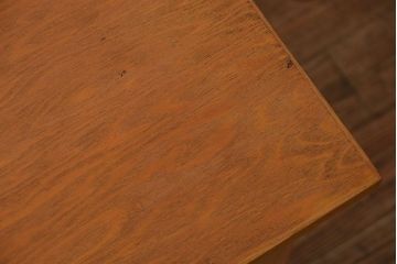 レトロ家具　昭和レトロ シンプルな片袖机(作業台、テーブル)