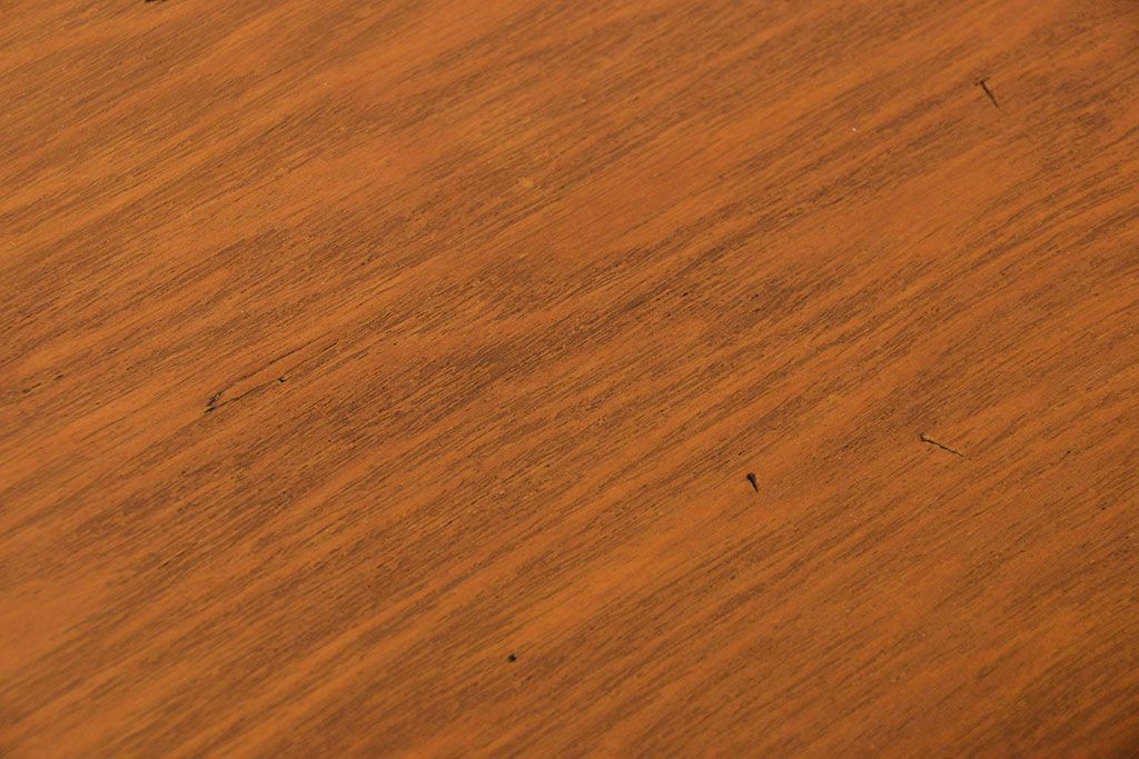 レトロ家具　昭和レトロ シンプルな片袖机(作業台、テーブル)