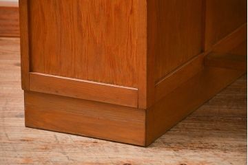 レトロ家具　昭和レトロ シンプルな片袖机(作業台、テーブル)