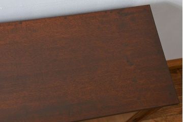 アンティーク家具　銀モールガラス入りのアンティーク収納棚(キャビネット、戸棚)