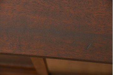 アンティーク家具　銀モールガラス入りのアンティーク収納棚(キャビネット、戸棚)