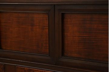 アンティーク家具　アンティーク 四枚引き戸の置き床(置床、和風ローボード)