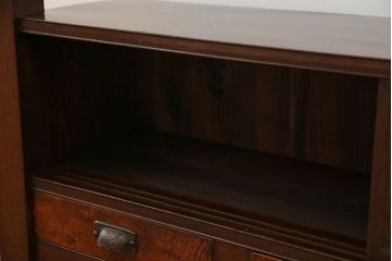 アンティーク家具　アンティーク 四枚引き戸の置き床(置床、和風ローボード)