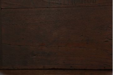 アンティーク家具　古民具・骨董 重厚な金具の2杯小引き出し(硯箱)