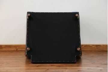 レトロ家具　昭和レトロ 1970年代 合皮製の1人掛けソファ(シングルソファ)(1)