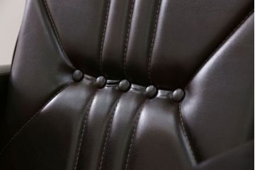 レトロ家具　昭和レトロ 1970年代 合皮製の1人掛けソファ(シングルソファ)(2)