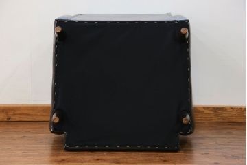 レトロ家具　昭和レトロ 1970年代 合皮製の1人掛けソファ(シングルソファ)(2)