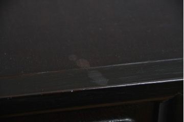 アンティーク家具　古民具・骨董 唐木製の蒔絵と螺鈿細工の飾り棚(茶棚)