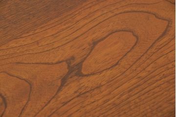 アンティーク家具　アンティーク 古いナラ材の重厚な片袖机(デスク)