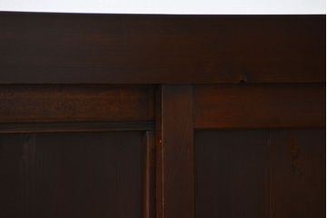 アンティーク家具　古民具・骨董 モダンな板戸!水屋箪笥サイドボード(和風収納棚)