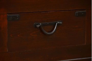 アンティーク家具　古民具・骨董 モダンな板戸!水屋箪笥サイドボード(和風収納棚)