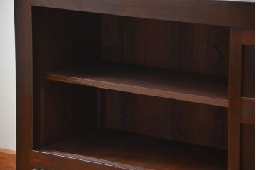 アンティーク家具　古民具・骨董 モダンな板戸!水屋箪笥サイドボード(和風収納棚)