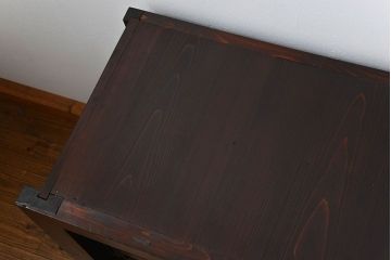 アンティーク家具　アンティーク 昇り引き出し付きの収納箪笥サイドボード(水屋箪笥)