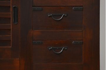 アンティーク家具　アンティーク 昇り引き出し付きの収納箪笥サイドボード(水屋箪笥)