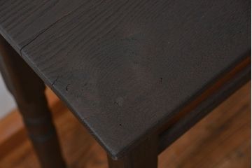 アンティーク家具　大正ロマン 古い栗材の高脚サイドテーブル (コンソールテーブル)