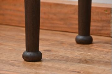 アンティーク家具　大正ロマン 古い栗材の高脚サイドテーブル (コンソールテーブル)