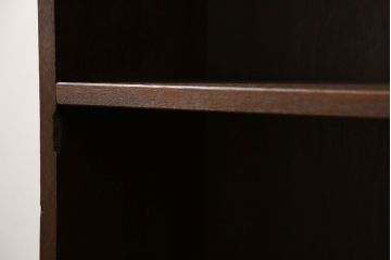 アンティーク家具　アンティーク 古い木のシンプルな本棚(飾り棚)