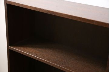 アンティーク家具　アンティーク 古い木のシンプルな本棚(飾り棚)