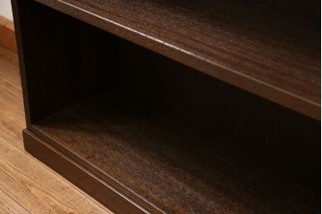 アンティーク家具　アンティーク 古い木のシンプルな本棚(飾り棚)