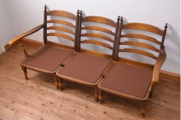 中古 穂高 WINDSOR セクショナルチェア 3点セット(3Pソファ)飛騨産業
