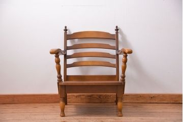 中古 飛騨産業 穂高 WINDSOR セクショナルチェア 両肘付きチェア(1)(一人掛けソファ)