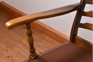 中古 飛騨産業 穂高 WINDSOR セクショナルチェア 両肘付きチェア(1)(一人掛けソファ)