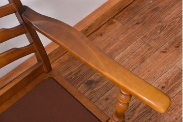 中古 飛騨産業 穂高 WINDSOR セクショナルチェア 両肘付きチェア(1)(一人掛けソファ)