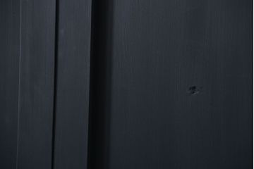 古民具・骨董 艶消しブラック塗装の和モダン時代帯戸4枚セット (時代板戸、引き戸)