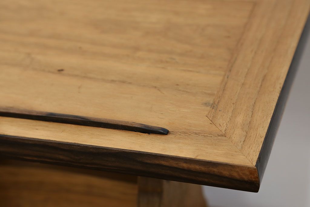 古民具・骨董 古い桐材と黒柿材の見台