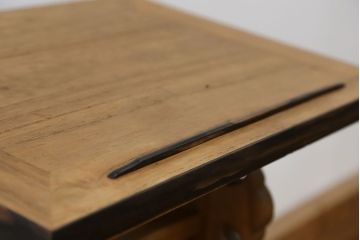 古民具・骨董 古い桐材と黒柿材の見台